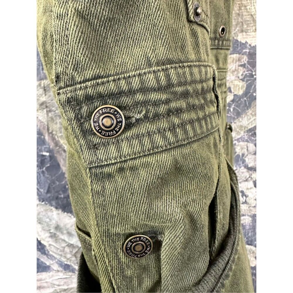 Free People Just In Time Overalls in Army Size M - Picture 7 of 9
